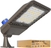 G GJIA 200W, 28,000LM LED Parking Lot Lights with Arm Mount, Dusk-to-Dawn
